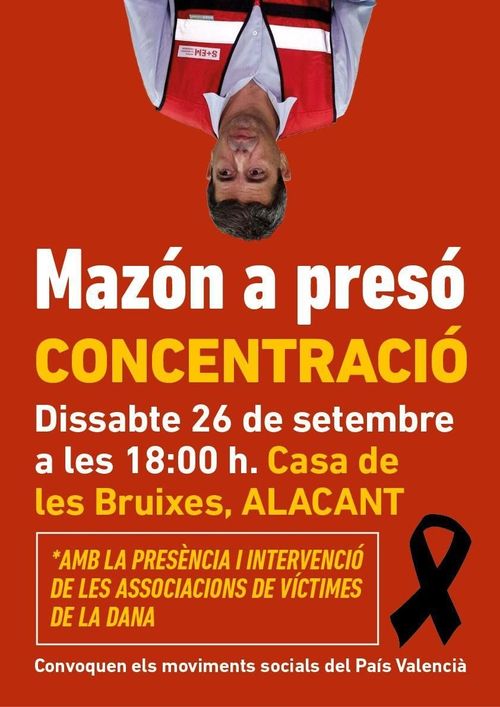 Concentració Mazón a presó