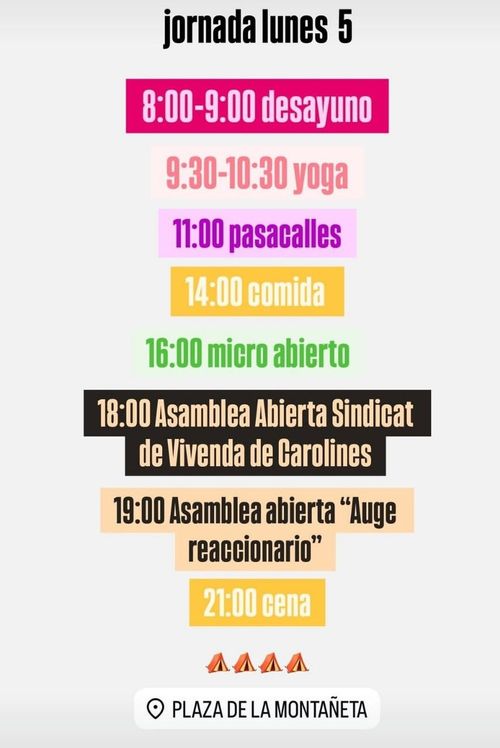 Acampada pel dret a la vivenda