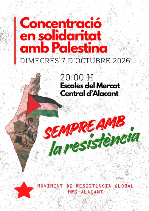 Concentración en Solidaridad con Palestina 