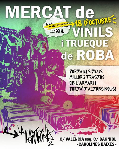 MERCAT DE VINILS I TRUEQUE DE ROBA